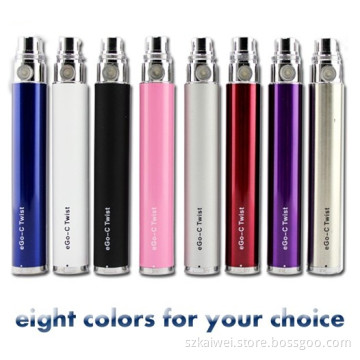 Newest Variable Voltage E Cigarette Battery, EGO-C Twist Electronic Cigarette